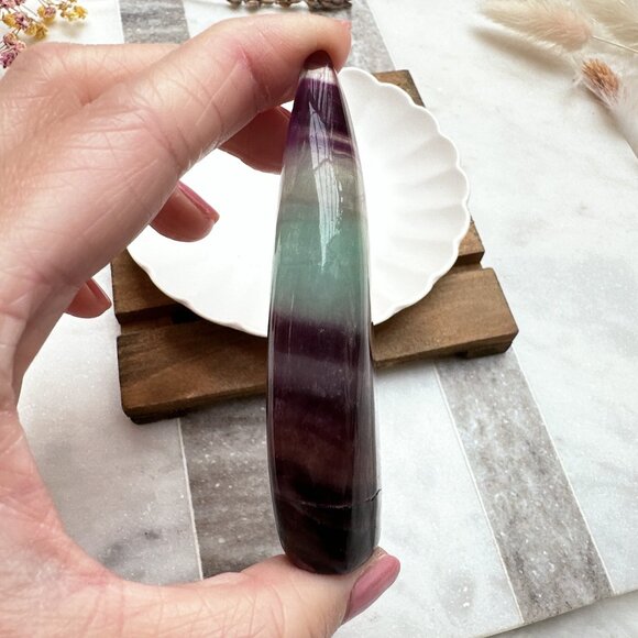 Gorgeous Small Candy Fluorite Free Form - Picture 6 of 7
